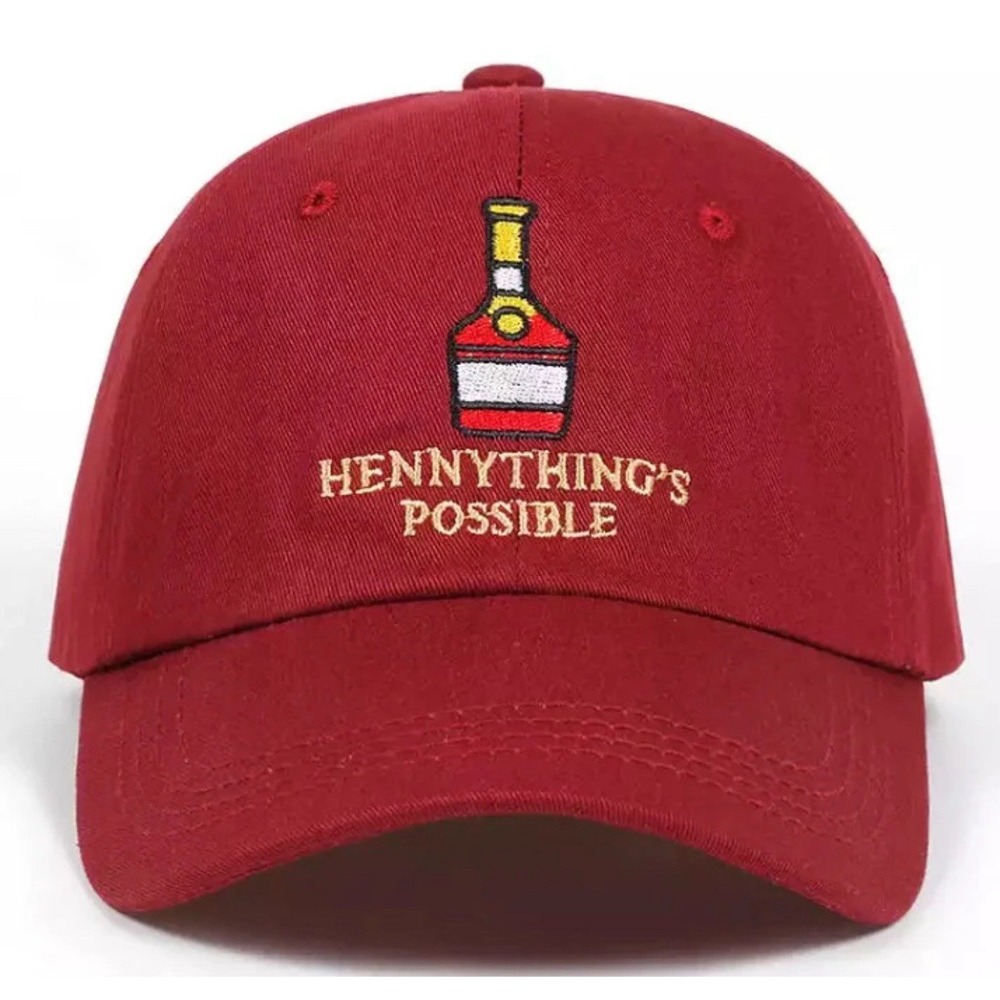1pc Wine Bottle Embroidered Hats Adjustable Snapback Baseball Caps Unisex NEW